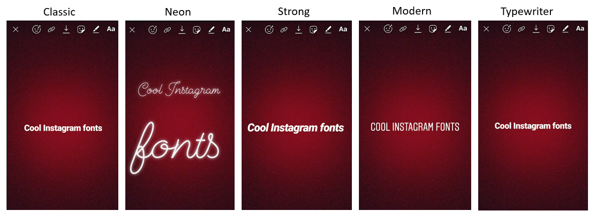 customize Instagram fonts