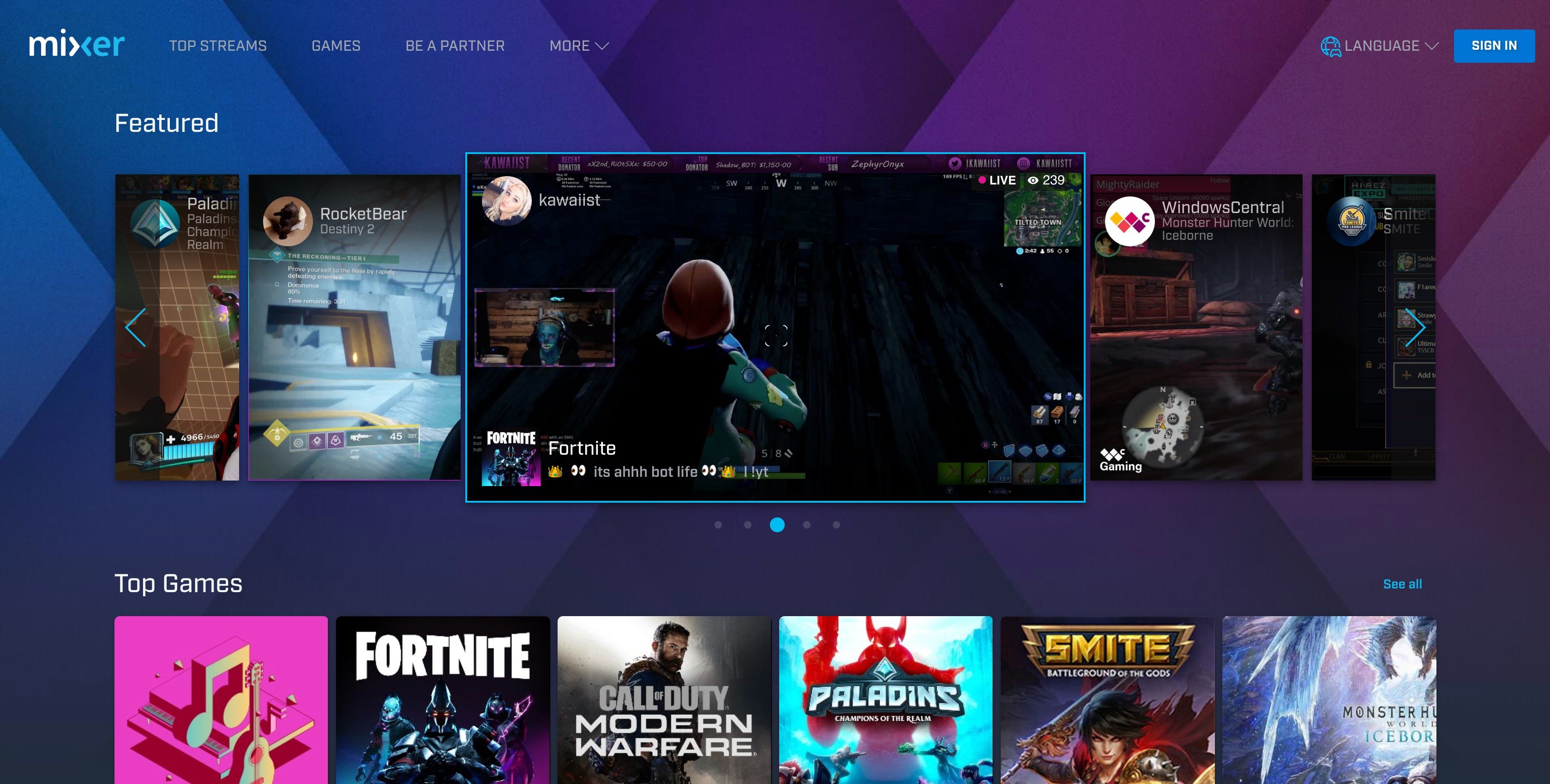 Mixer, the Microsoft app for broadcasting gameplays online, is now out