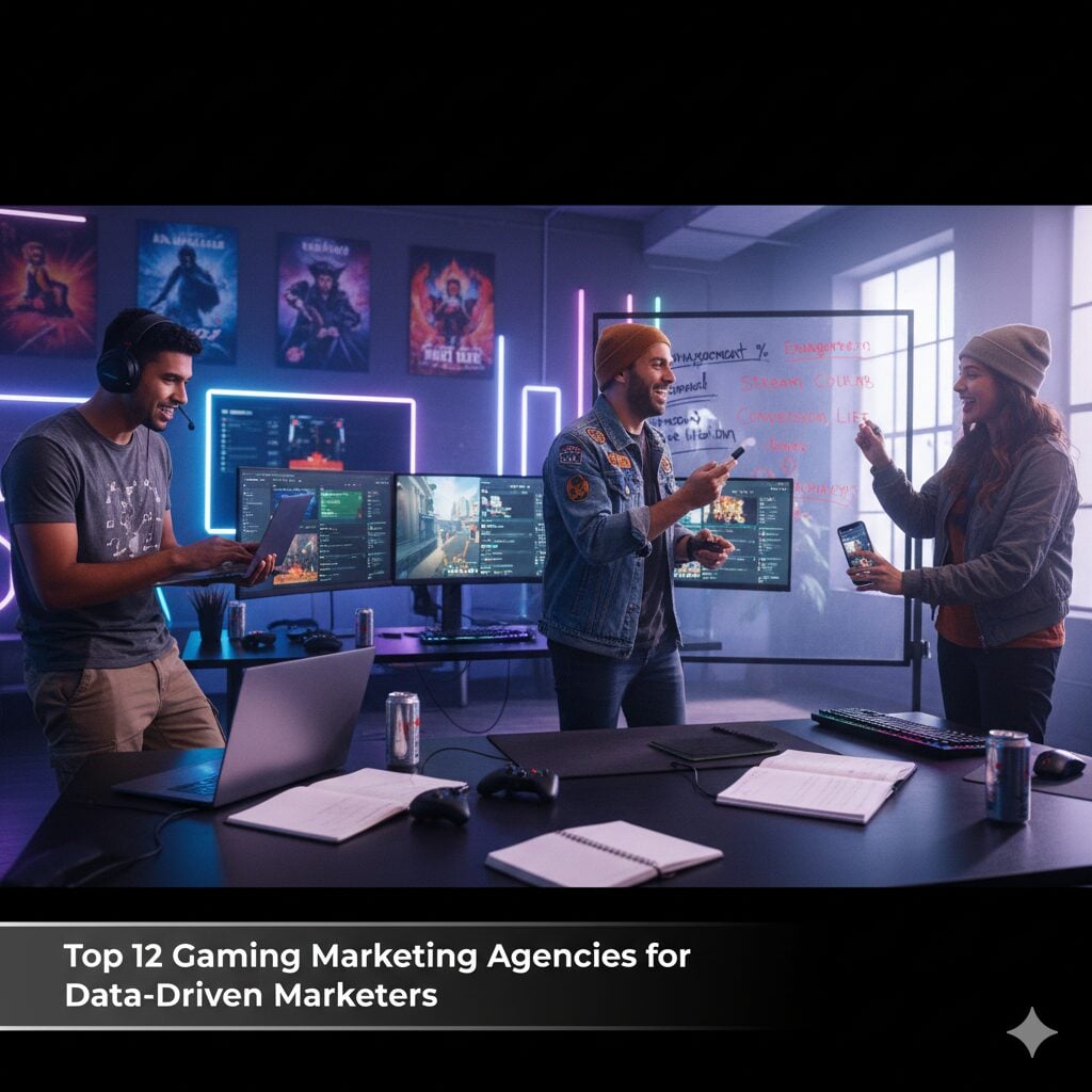 Top 12 Gaming Marketing Agencies for Data-Driven Marketers