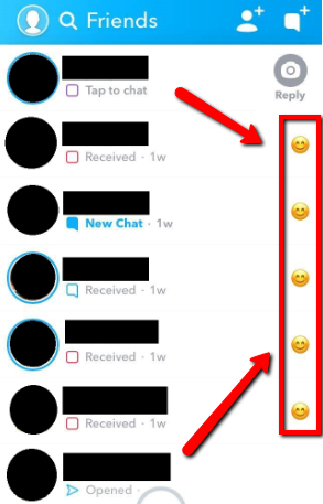 snapchat emoji usage