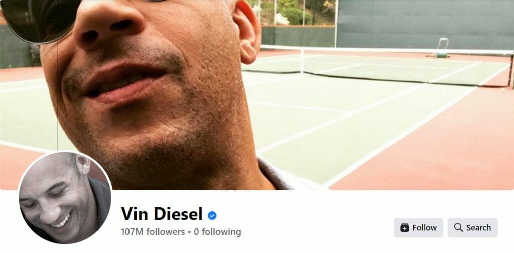 Vin Diesel _ Facebook