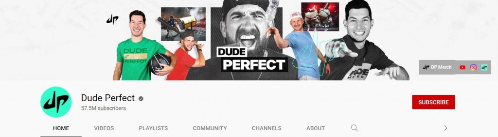 Dude Perfect one of most popular youtube channel