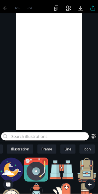Select the “Illustrations” option