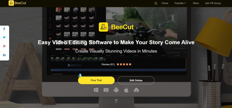 BeeCut Video Editor 1.7.10.5 for ios instal free