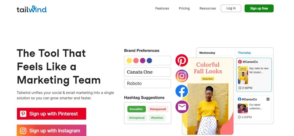 Tailwind Social Media Scheduling Tool