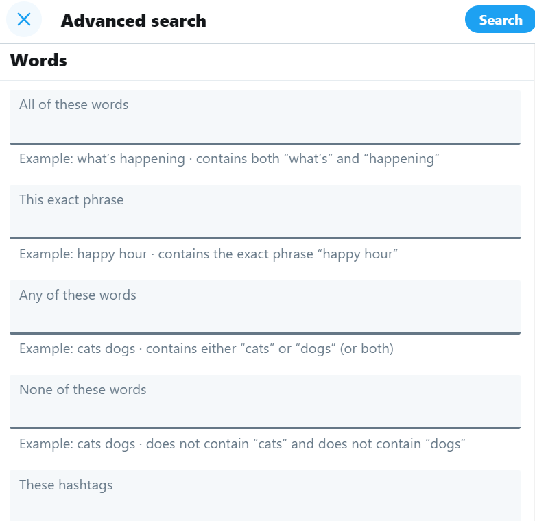 twitter advanced search 