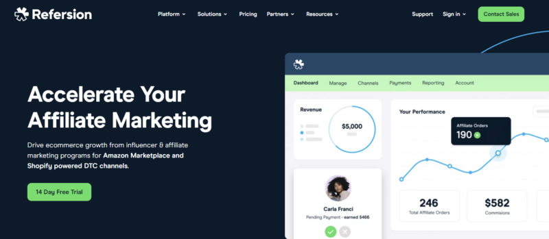 refersion Affiliate Marketing Platform