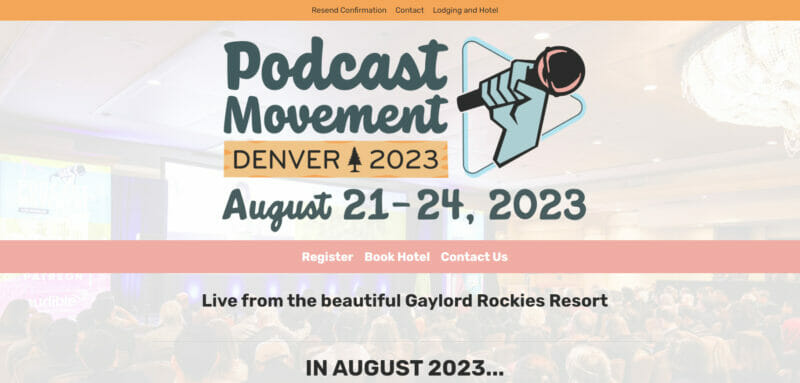 Register for Evolutions by Podcast Movement
