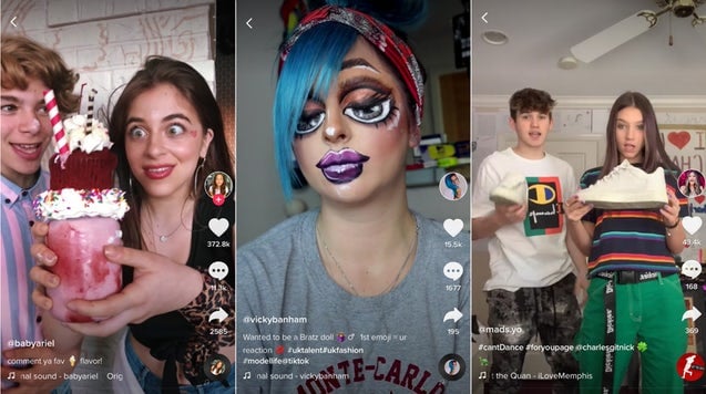 Influenciadores no tiktok