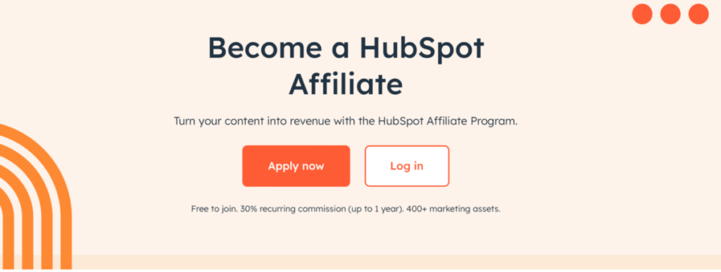 affiliate program HubSpot