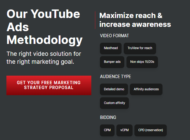 Disruptive Advertising’s YouTube Ads methodology