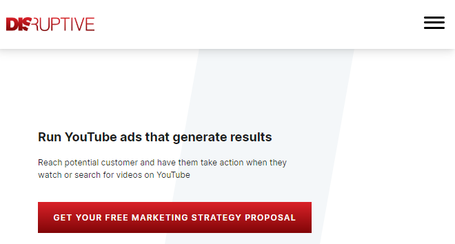 Disruptive Advertising YouTube services 