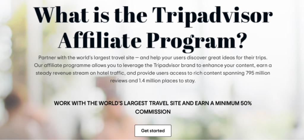 affiliate marketing program Tripadvisor