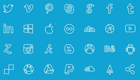 free vector social media icons