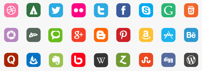 social media icon vector png