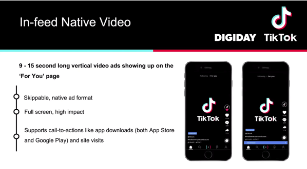 tiktok ad in-feed native video