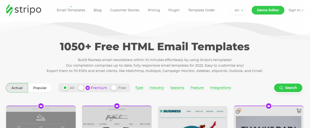 Stripo Free HTML Email Template