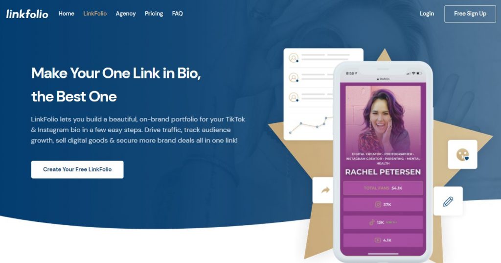 LinkFolio link-in-bio tool