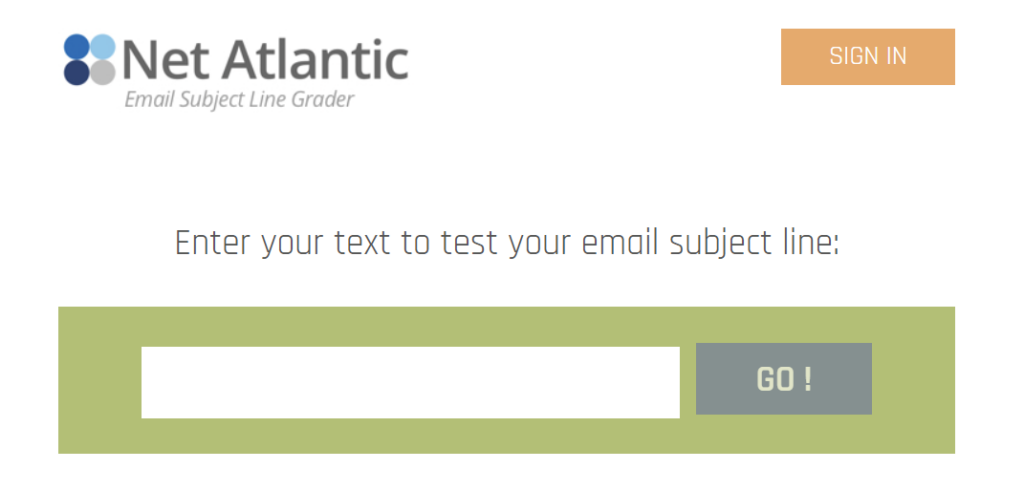 Email Subject Line Grader / Net Atlantic