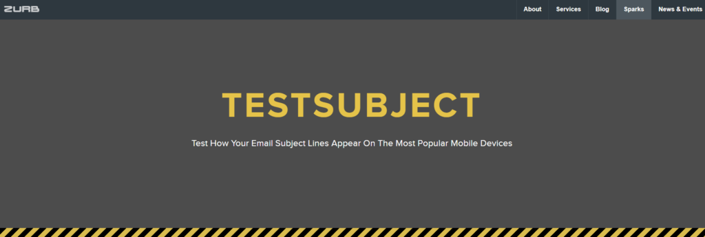 Test Subject Email Line Tester