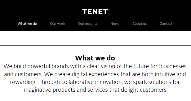 Tenet Partners branding software