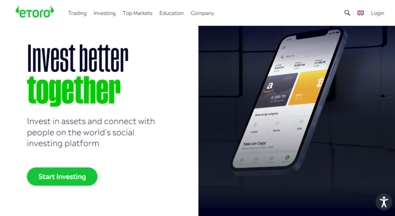 eToro social investing platform