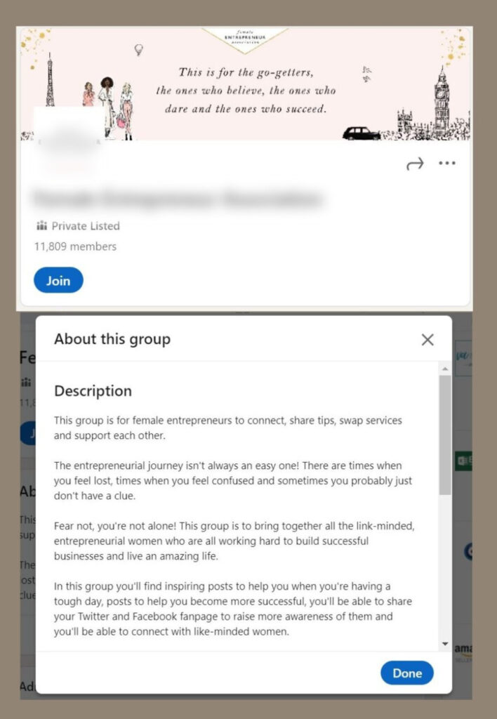 LinkedIn Group About