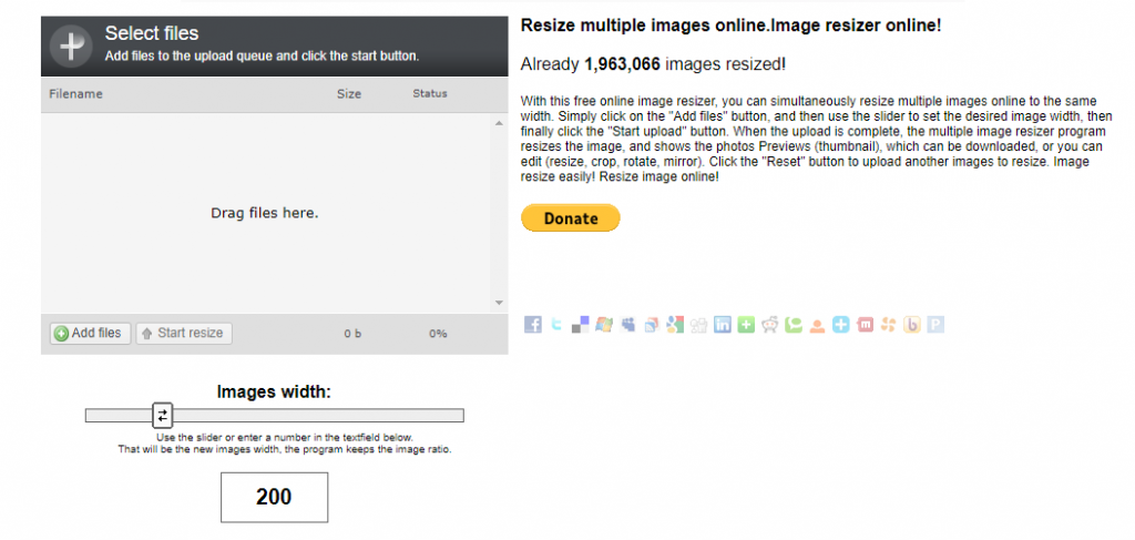 online image resizer tool