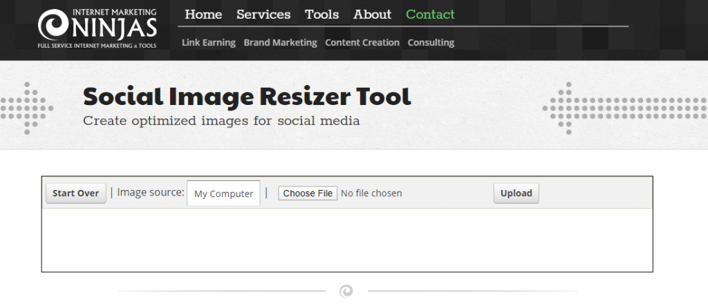 Social Image Resizer Tool