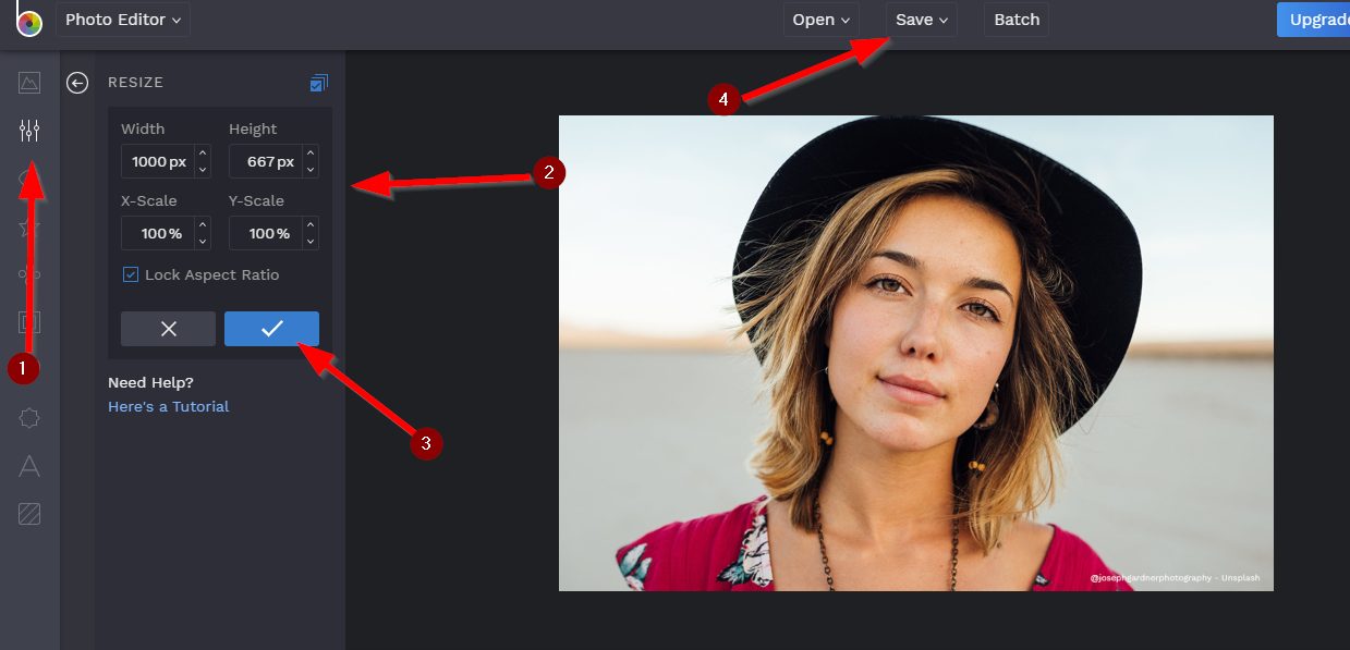 online image resize tool