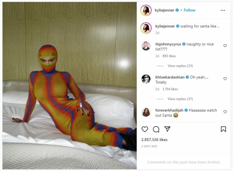Kylie Jenner instagram post