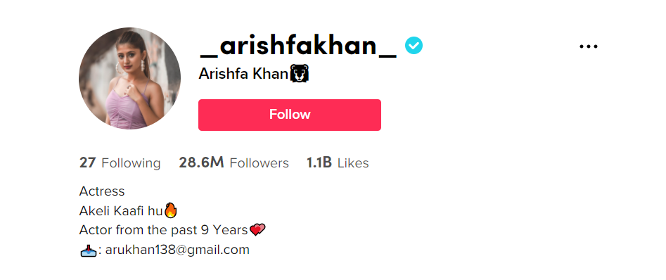 Arishfa Khan🦁 (@_arishfakhan_) Official TikTok _