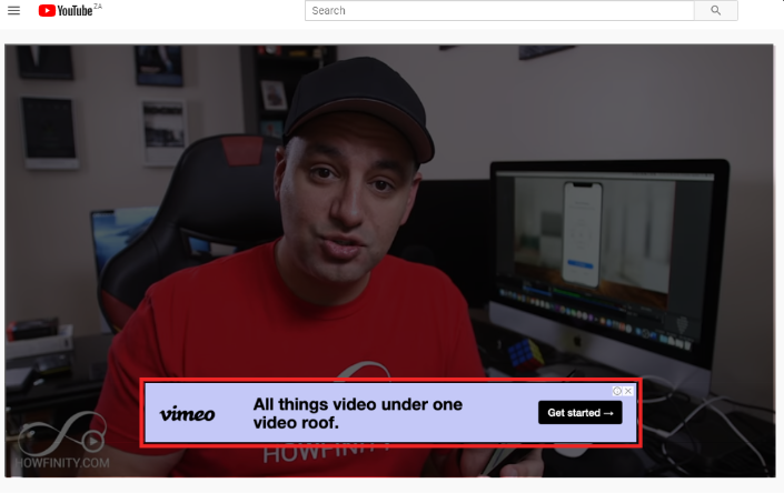 youtube overlay ads sizes