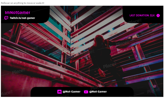 Placeit - Twitch Webcam Overlay Template for Streamers With a