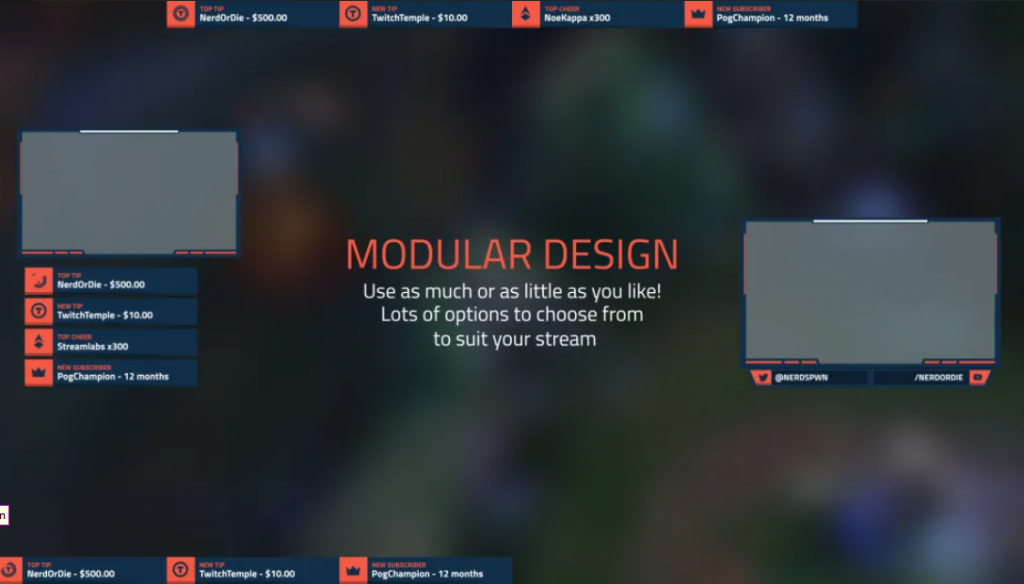 premium twitch overlay templates