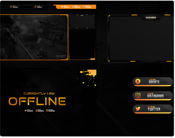 Call of Duty Stream Overlays for Twitch & More! - OWN3D