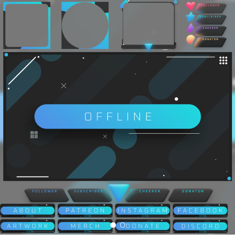 Download 16 Of The Best Free And Premium Twitch Overlay Templates For 2020 PSD Mockup Templates