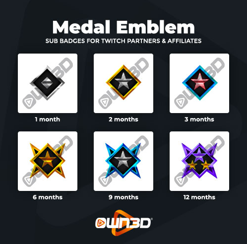 Twitch Sub Badges