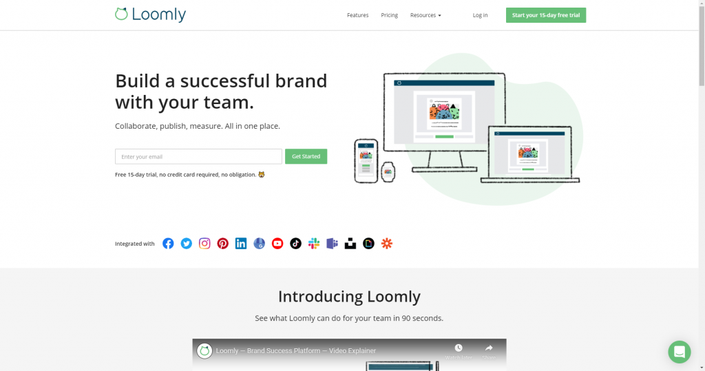 Plataforma de marketing de influencers de Loomly