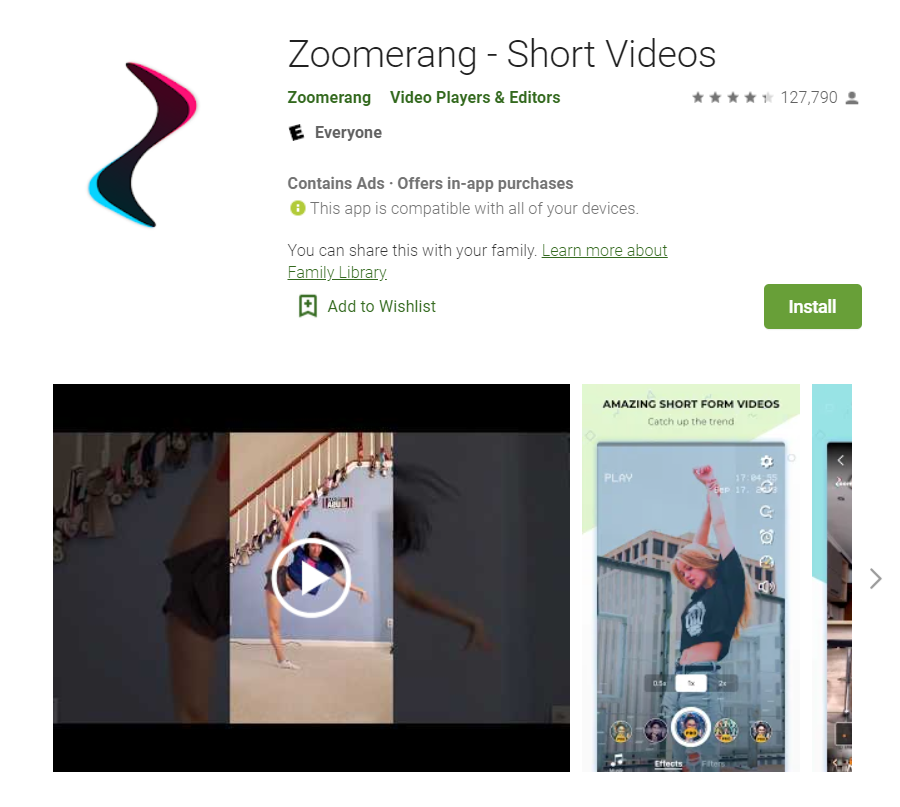 Zoomerang TikTok video editing app