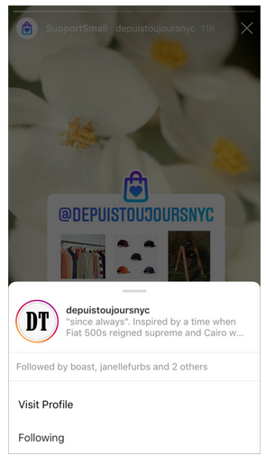 Instagram Support Small Business Stickers