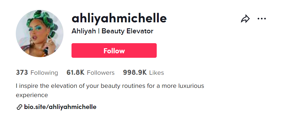 Ahliyah is a micro-influencer