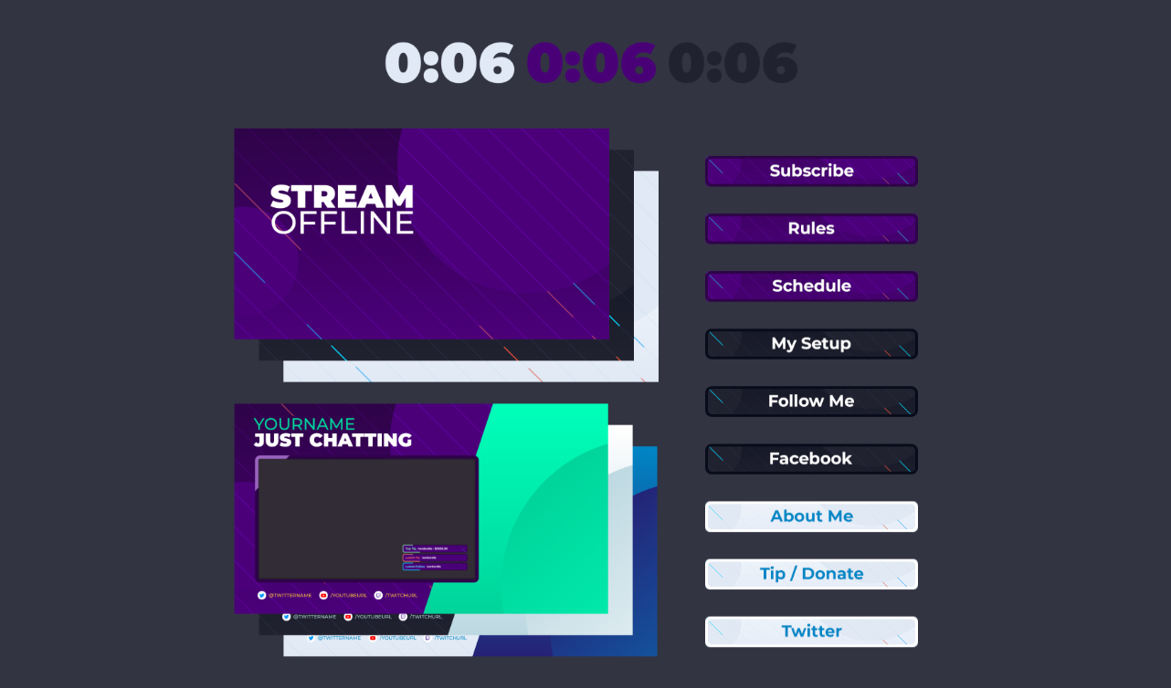 12 dos melhores modelos de banners offline do Twitch