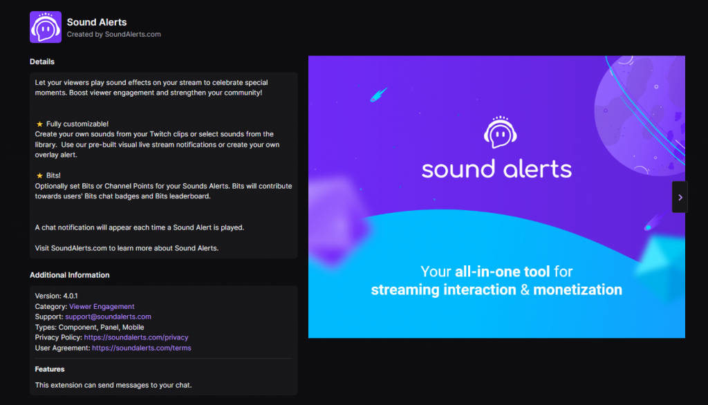 Sound Alerts Twitch Tools