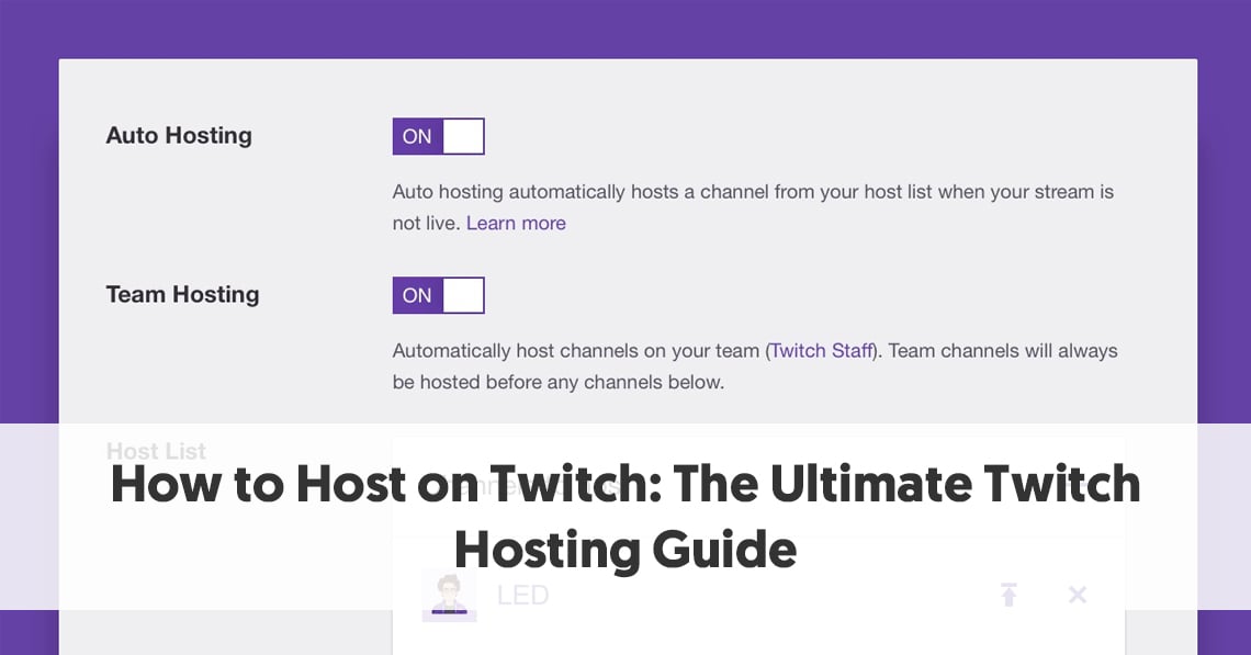 How To Host On Twitch The Ultimate Guide For Streamers