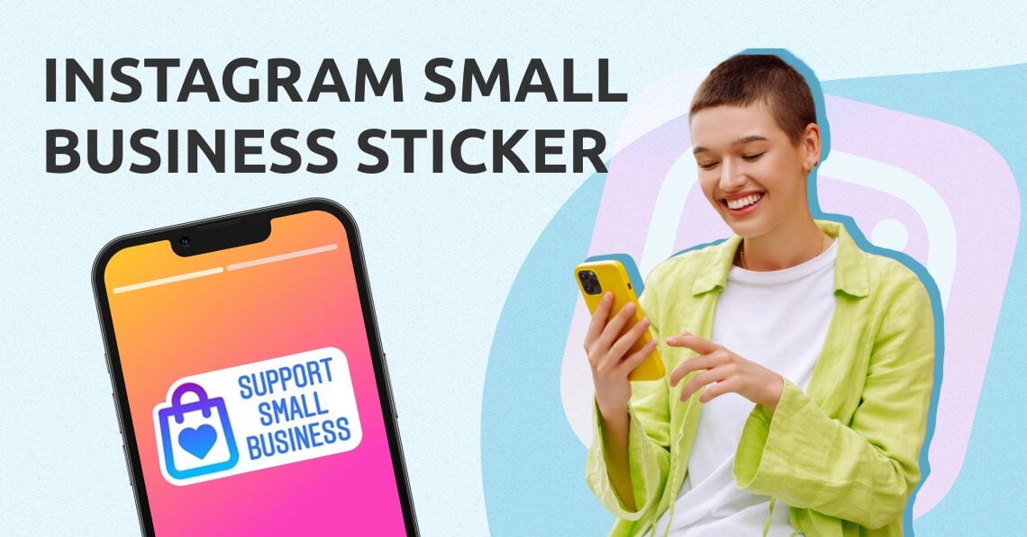 Instagram small business sticker