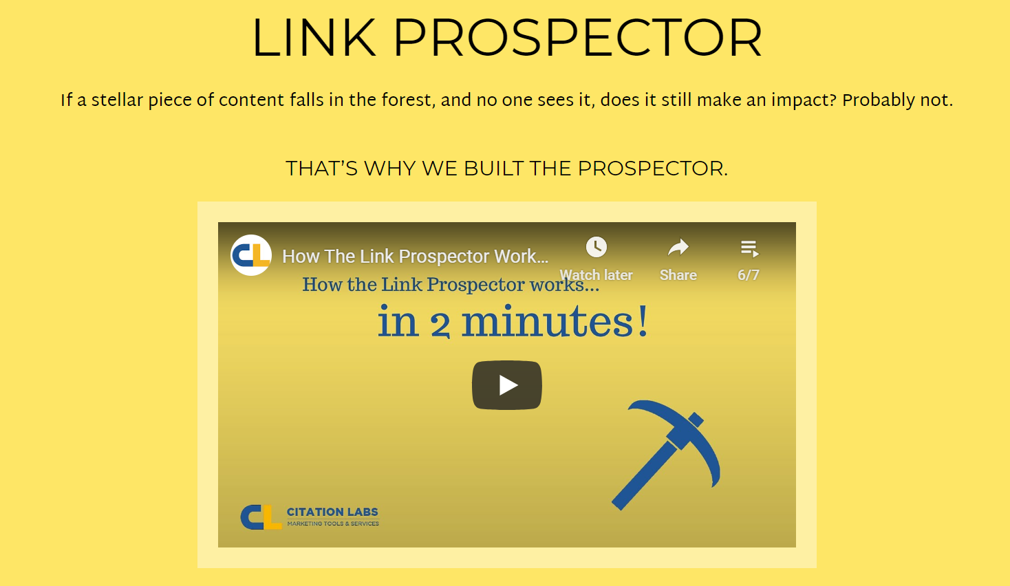Link Prospector by Citation Labs