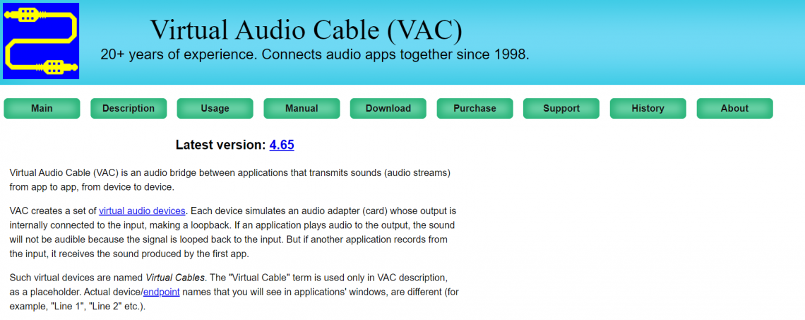 Virtual audio cable vac 4.15 full