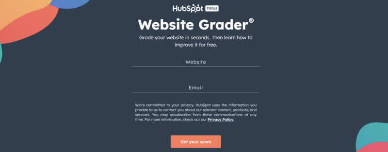 HubSpot’s Website Grader