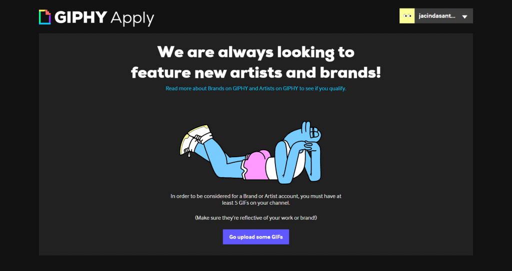 GIPHY Account Login Error